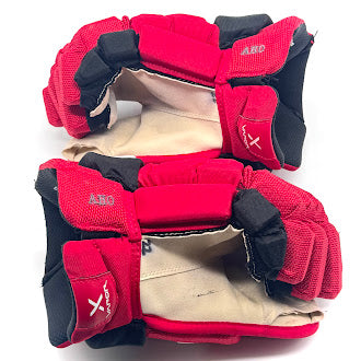 Bauer Vapor Hyperlite - Gant NHL Pro Stock d'occasion - Sebastian Aho (rouge/noir)